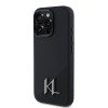 KARL HC MAGSAFE SILICONE CASE SHADOW METAL INITIAL LOGO  BLACK IP16 PRO MAX