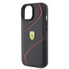 Ferrari Twist Metal Logo Hard Case Θήκη προστασίας από δερματίνη – iPhone 15 Black #FEHCP15SPTWK