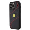 Ferrari Twist Metal Logo Hard Case Θήκη προστασίας από δερματίνη – iPhone 15 Pro Max Black #FEHCP15XPTWK