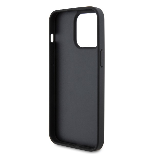 Ferrari Twist Metal Logo Hard Case Θήκη προστασίας από δερματίνη – iPhone 15 Pro Max Black #FEHCP15XPTWK