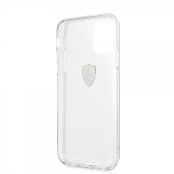 Ferrari Hard Case Clear Shockproof Θήκη προστασίας – iPhone 11 Pro Max (Διάφανη/3D Logo) #FESTRHCN65TR