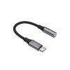 Forever αντάπτορας USB-C σε Audio Jack 3,5mm σε μαύρο χρώμα