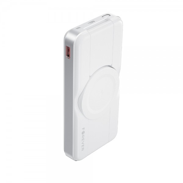 Forever wireless powerbank MATB-300 10000 mAh 3in1 σε λευκό χρώμα