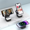 Maxlife MXWC-06 magnetic wireless charger - Μαγνητικός ασύρματος φορτιστής 3 σε 1 μέγιστης ισχύος 15W σε μαύρο χρώμα