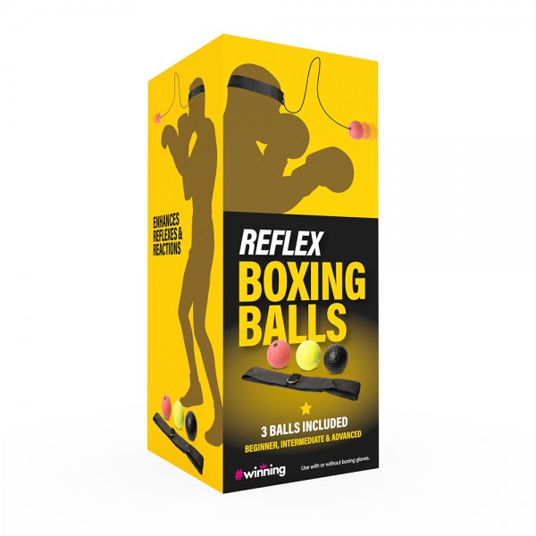 The Source Reflex Boxing Balls - Μπάλες Βελτίωσης Αντανακλαστικών 3 τεμαχίων για Ασκήσεις Πυγμαχίας