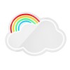 Forever Light Neon Mirror LED Cloud/Multicolor - Διακοσμητικός Καθρέπτης με LED Neon