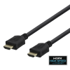 Deltaco Καλώδιο HDMI Αρσενικό σε HDMI Αρσενικό 4K 30Hz με Ethernet 10.2Gbps 5m Μαύρο HDMI-1050-R