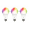 Deltaco Smart Home RGB Λάμπα LED E27 WiFI 9W 16mil colors Σετ 3 τμχ SH-LE27RGB-3P