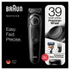 Braun Beard Trimmer 3 Σετ Επαναφορτιζόμενης Κουρευτικής Μηχανής Μαύρο BT3242