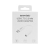 Essentials Αντάπτορας Type C σε 3.5mm Audio 10cm Λευκό 1110641