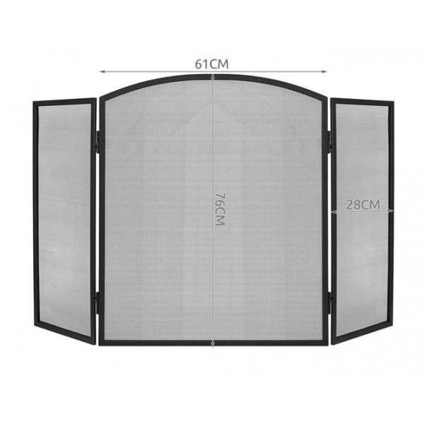 Μεταλλική Σίτα Τζακιού Τρίφυλλη 118 x 76.5 cm PK013 00008787