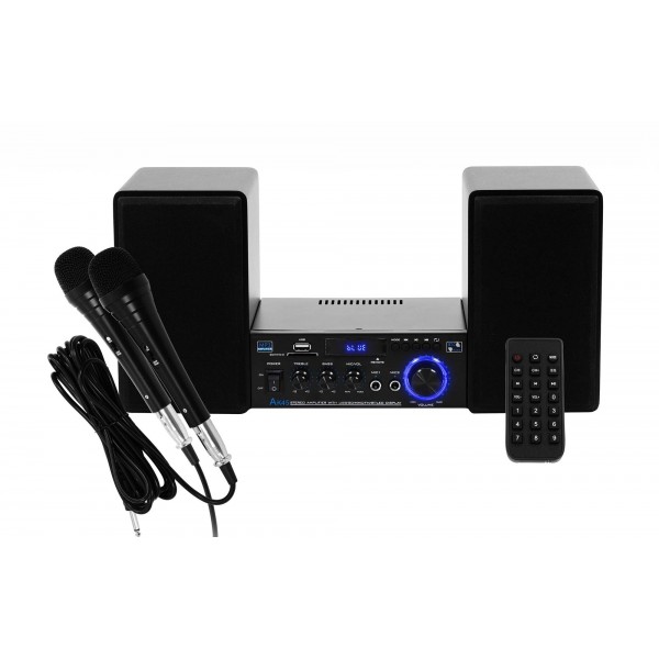 MusicMate Σύστημα Karaoke 100W RMS Set Μαύρο MM-SC990 DiscoPack