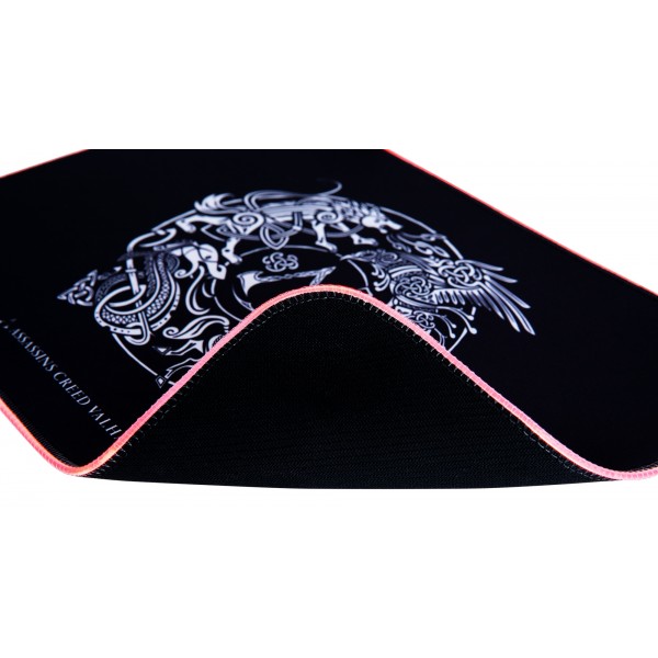 L33T Assassin's Creed Valhalla RGB Mousepad 355x255x3mm Μαύρο 1830145