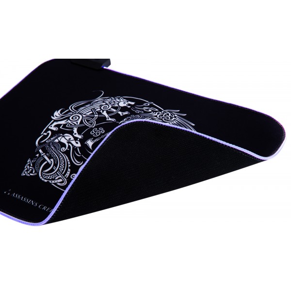 L33T Assassin's Creed Valhalla RGB Mousepad 355x255x3mm Μαύρο 1830145