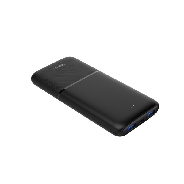 Deltaco Power bank 10 000 mAh, 2x USB-A 18 W, 1x USB-C PD 20 W, Pass-through Charging Μαύρο PB-C1007