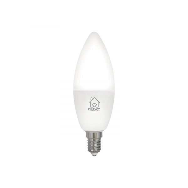 Deltaco Smart Home E14 Λάμπα 4.5W Dimmable 2700-6500K Λευκό SH-LE14CCTC