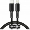 Baseus High Density Braided USB-C to Lightning Cable 20W Μαύρο 1m CATLGD-01