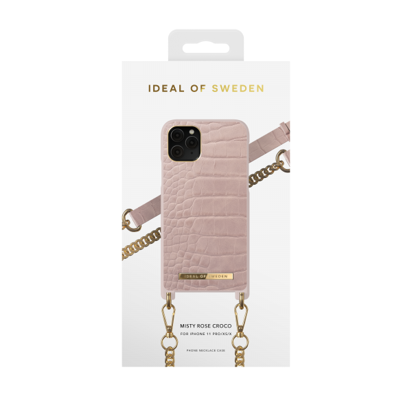 IDEAL OF SWEDEN θήκη λαιμού iPhone 11 Pro/XS/X Misty Rose Croco IDNCSS20-I1958-211