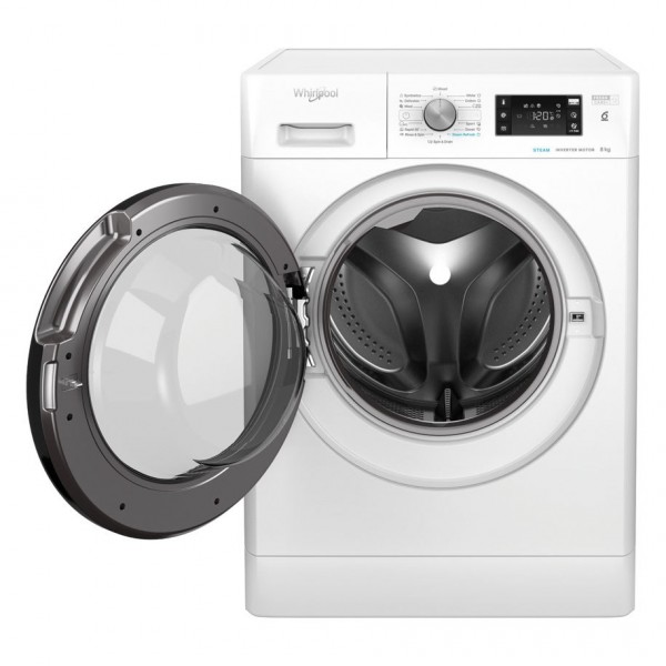 Whirlpool Πλυντήριο Ρούχων 8kg με Ατμό 1400 Στροφών FFB 8458 BV EE