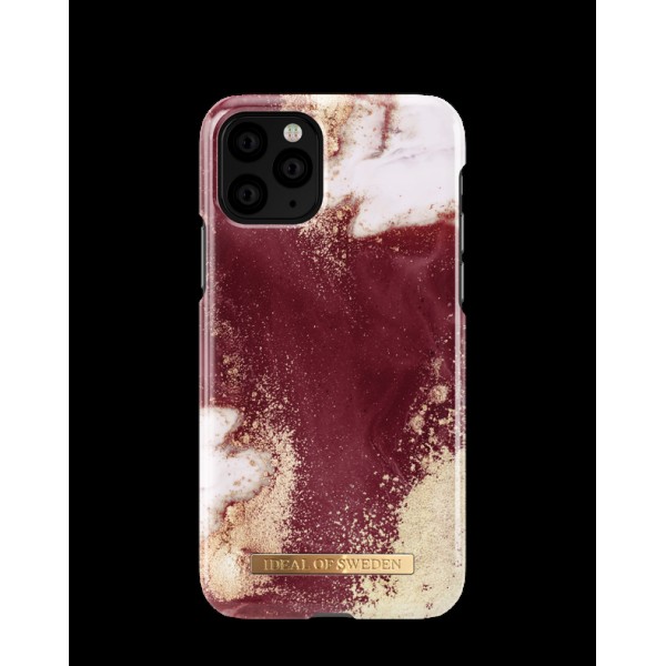 IDEAL OF SWEDEN Θήκη Fashion iPhone 11 PRO Golden Burgundy Marble IDFCAW19-I1958-149