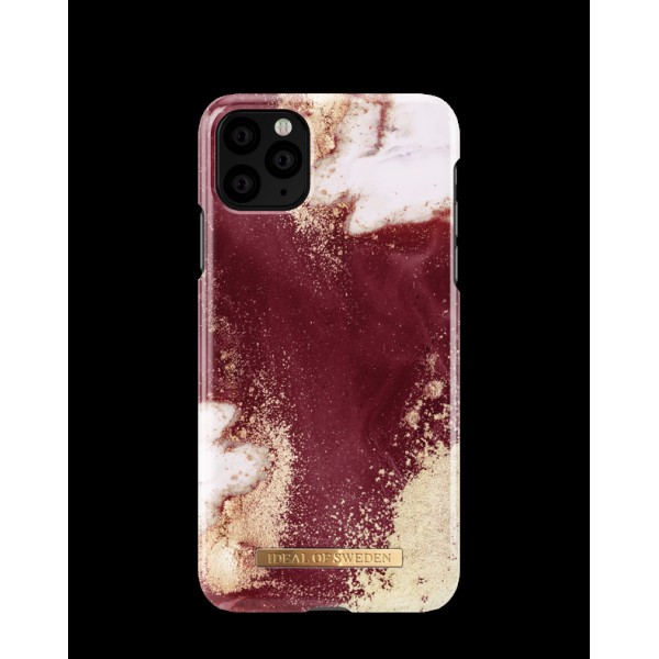 IDEAL OF SWEDEN Θήκη Fashion iPhone 11 PRO MAX Golden Burgundy Marble IDFCAW19-I1965-149