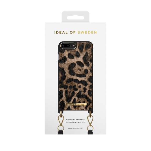 IDEAL OF SWEDEN θήκη λαιμού iPhone 8/7/6/6s Plus Midnight Leopard IDNCAW21-I7P-330