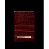 IDEAL OF SWEDEN Magnetic Card Holder Claret Croco IDMCH-DC-83