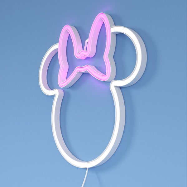 Yellowpop Διακοσμητικό Φωτιστικό Τοίχου LED Neon Disney Minnie Ears 22.8X22.5cm USB A Cable YPDI-MIN-MIN