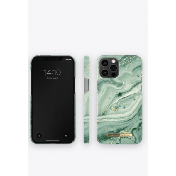 IDEAL OF SWEDEN θήκη Fashion iPhone 12 Pro Max Mint Swirl Marble IDFCSS21-I2067-258