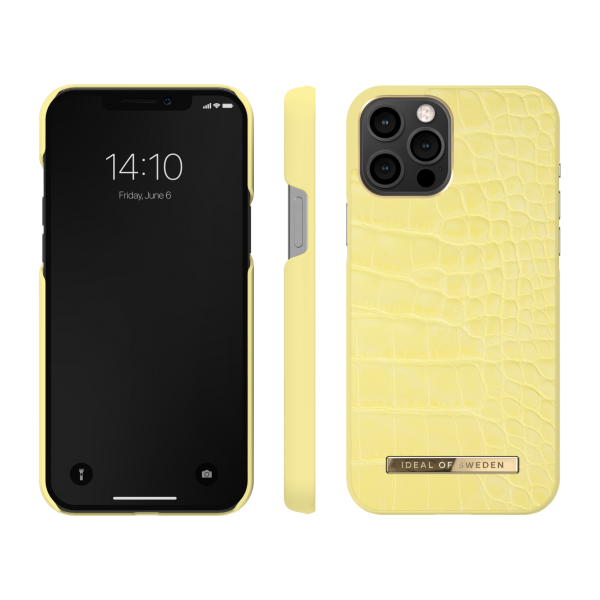 IDEAL OF SWEDEN Atelier Case για iPhone 12 Pro Max Lemon Croco IDACSS21-I2067-263