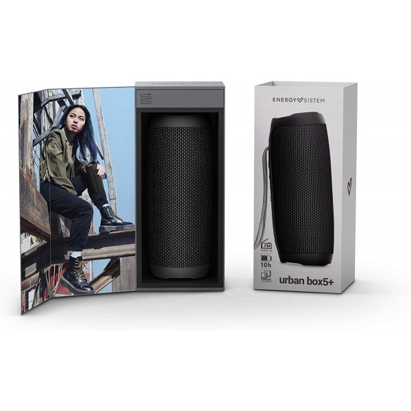 ENERGY SISTEM Φορητό Ηχείο Bluetooth 5.0 Urban Box 5+ Space Μαύρο 451654