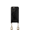 IDEAL OF SWEDEN για το iPhone 12/12 Pro Statement Phone θήκη λαιμού Chain Neo Noir Croco IDNCAW20-2061-236