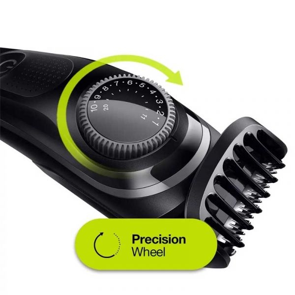 Braun Beard Trimmer 3 Σετ Επαναφορτιζόμενης Κουρευτικής Μηχανής Μαύρο BT3242