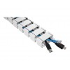 Deltaco Office Spine Cable Organizer & Hider, Λευκό DELO-0204