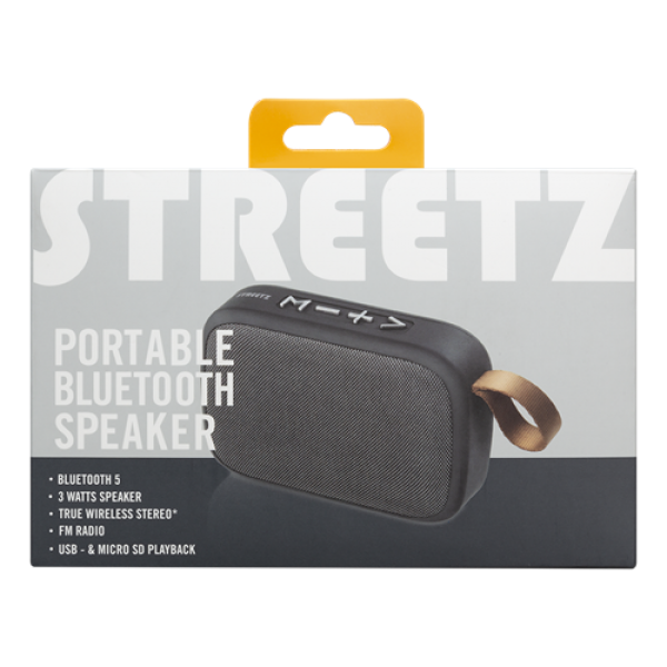 Streetz Φορητό Ηχείο Bluetooth black CM770