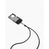 IDEAL OF SWEDEN Λουράκι Λαιμού Cord Phone Strap Coal Black IDCDSSI23-407