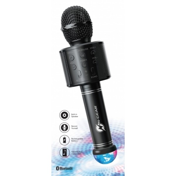 N-Gear Bluetooth μικρόφωνο με ηχείο για Karaoke MIC S20L