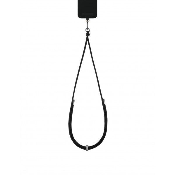 IDEAL OF SWEDEN Λουράκι Λαιμού Cord Phone Strap Coal Black IDCDSSI23-407