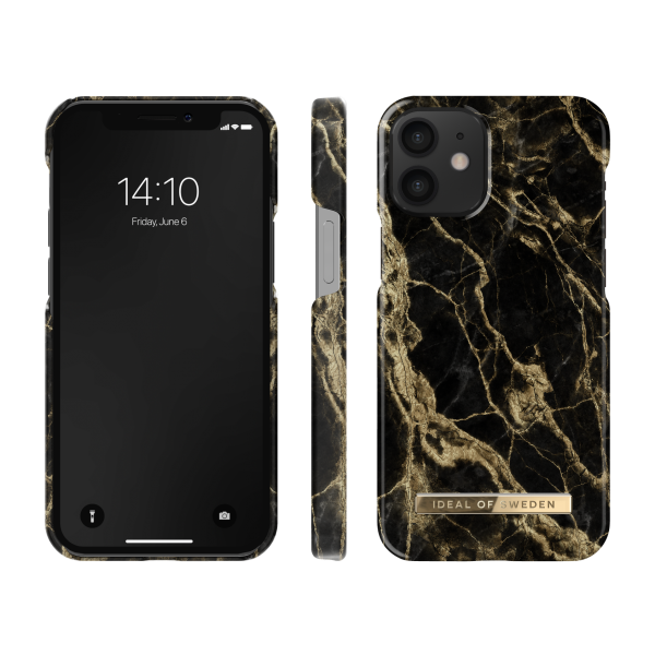 IDEAL OF SWEDEN Θήκη Fashion iPhone 12 Mini Golden Smoke Marble IDFCSS20-I2054-191