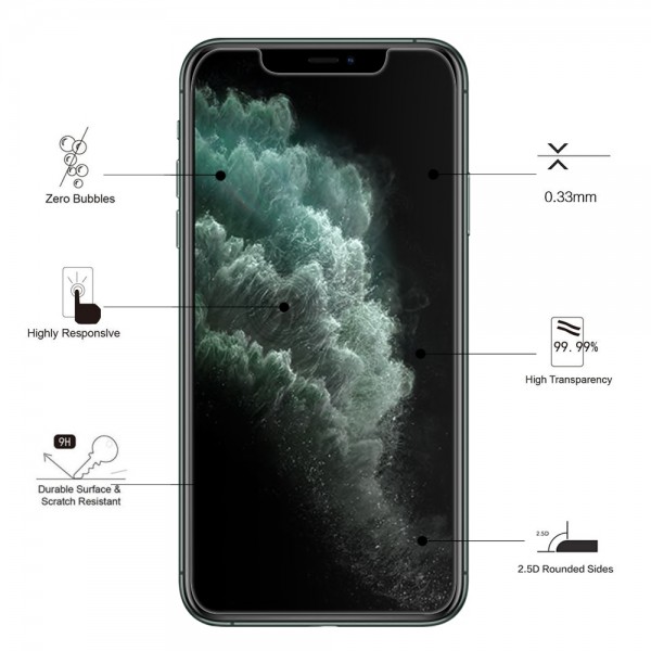 Eiger Mountain 2.5D προστατευτικό τζάμι για iPhone 11 Pro/XS/X Clear EGMSP00109