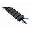 Deltaco Office Spine Cable Organizer & Hider, Μαύρο DELO-0203