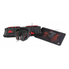 Deltaco Gaming Kit 4σε1 Ακουστικά Πληκτρολόγιο UK Ποντίκι και Mousepad Μαύρα GAM-023UK