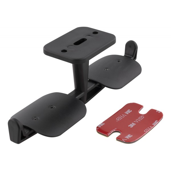 Deltaco Gaming Βάση Ακουστικών Διπλή Headset Hanger με Αυτοκόλλητο 3M Μαύρη GAM-062