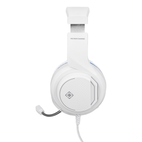 Deltaco Gaming Stereo Headset for PS5, 1x 3.5mm connector,white GAM-127-W