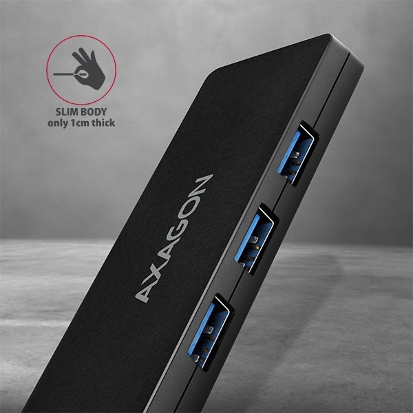 Axagon HUB 4x USB3.2 Gen 1 SLIM Καλώδιο 14cm Type-A HUE-G1A