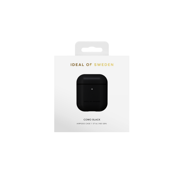 IDEAL OF SWEDEN Θήκη Atelier για Apple AirPods Gen 1 & 2 Como Black IDAAPC-COM-01