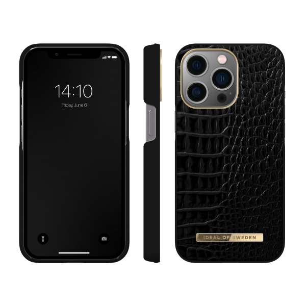 IDEAL OF SWEDEN Θήκη Atelier iPhone 13 Pro Neo Noir Croco IDACAW20-I2161P-236