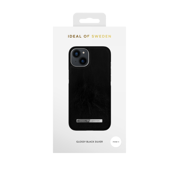 IDEAL OF SWEDEN Θήκη Atelier iPhone 13 Glossy Black Silver IDACSS21-I2161-311