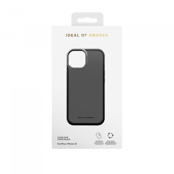 IDEAL OF SWEDEN Θήκη Clear iPhone 15 Tinted Black IDCLC-I2361-470