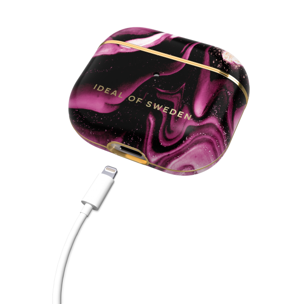 IDEAL OF SWEDEN Θήκη Printed για Apple AirPods Gen 3 Golden Ruby Marble IDFAPCAW21-G4-319